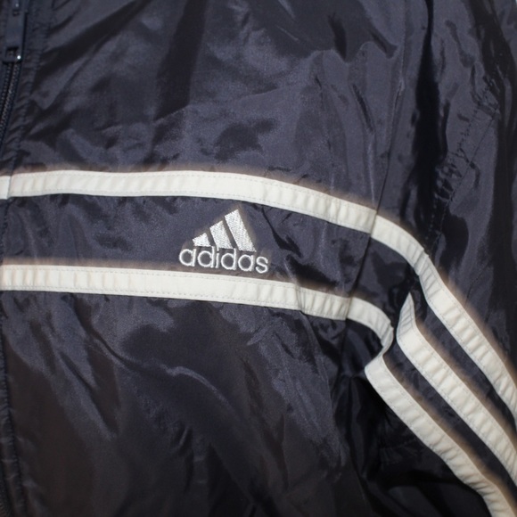 Adidas Vintage Y2K Blue’ish/Grey Oversized Windbreaker Jacket - Size Lage - Picture 7 of 11